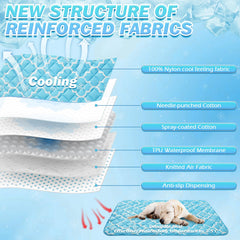 EXPAWLORER dog cooling mat non-slip bottom prevents slipping during active use