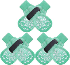 EXPAWLORER 6pcs anti-slip dog socks pack enhances paw protection on slick floors.