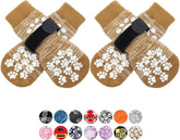EXPAWLORER anti-slip dog socks close-up with grip nubs for stable steps.