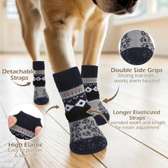 EXPAWLORER botas para perros con agarre, ideal para suelos resbaladizos.