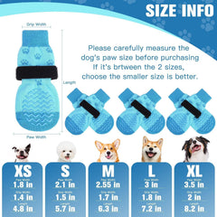 Calcetines Expawlorer antideslizantes para perros, talla M, estabilidad al caminar.