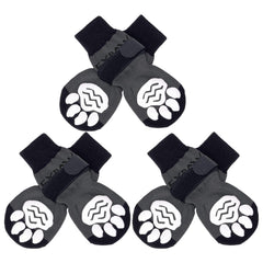 Calcetines EXPAWLORER para perro con antideslizante doble cara, ofrecen mayor tracción en interiores.