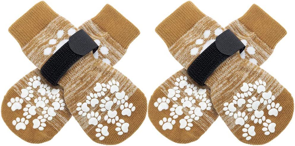 EXPAWLORER calcetines antideslizantes con agarre doble para caminar seguro