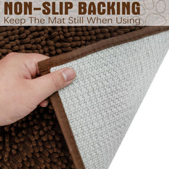 EXPAWLORER microfiber surface traps dirt, mud, and pet fur near entryways.
