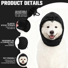 EXPAWLORER dog-hoodie-adjustable-buckle showcases secure fit for different head sizes