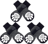 EXPAWLORER dog socks 6pc set on floor showing indoor traction for secure steps