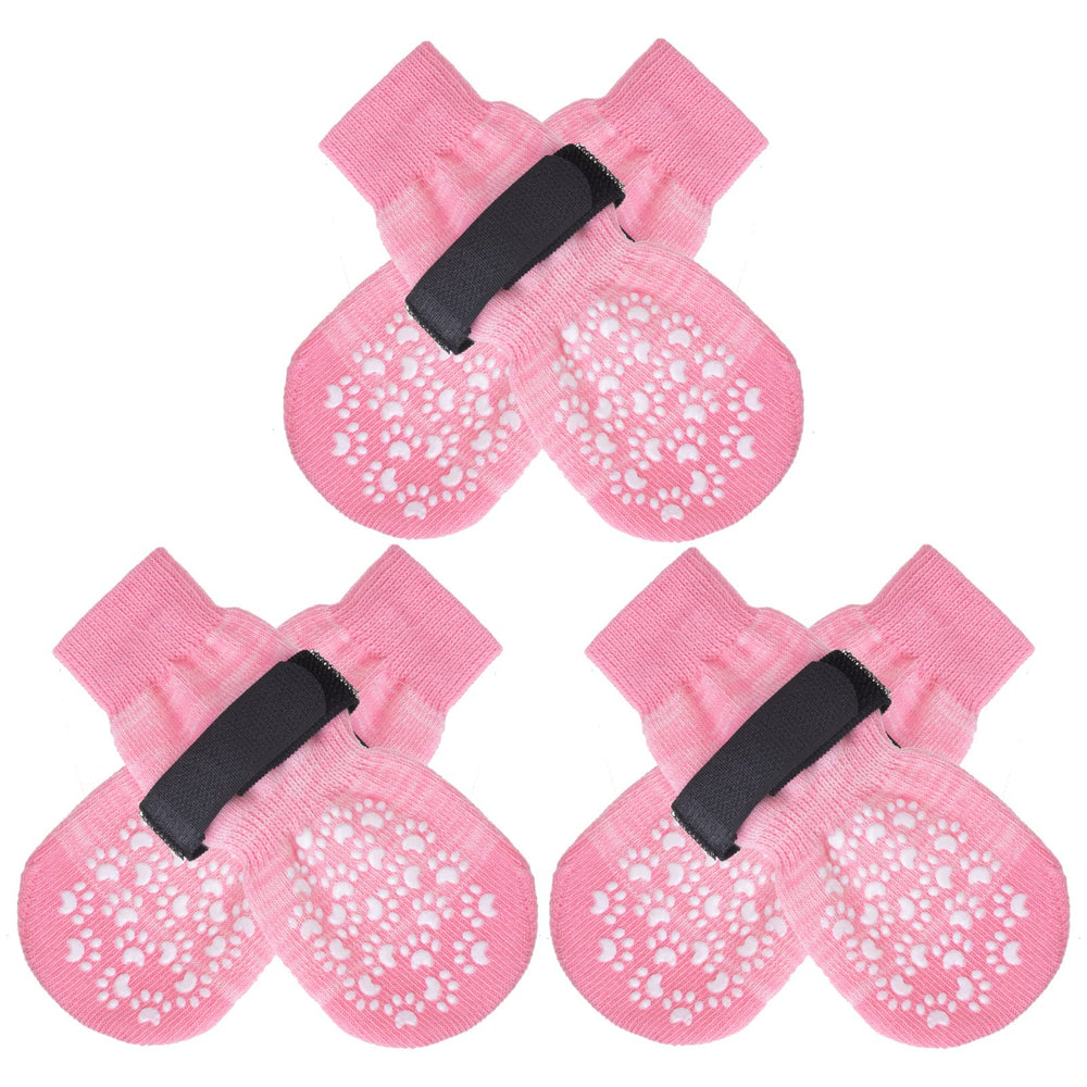 EXPAWLORER dog socks with dual-side paw grips for secure traction on smooth surfaces