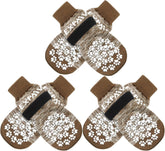 EXPAWLORER dog socks with paw-protection to deter licking during daily walks.
