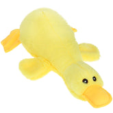 EXPAWLORER Plush Squeaky Duck Toy in bright yellow inviting playful interaction