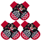 EXPAWLORER 6pcs anti-slip dog socks deliver reliable traction on slick floors.