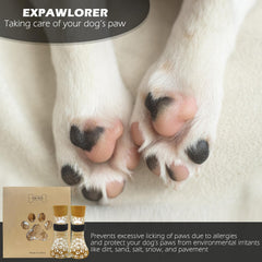 Botas EXPAWLORER para perros ofrecen tracción en superficies lisas y rugosas.