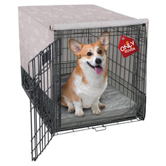Explore Land breathable dog crate cover with 4-sides mesh ventilation for continuous airflow.