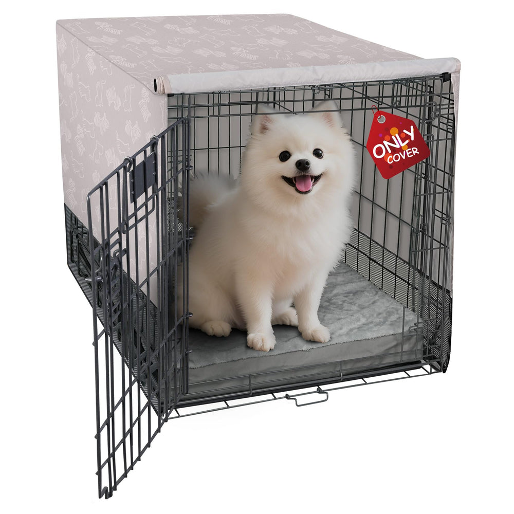 Explore Land breathable dog crate cover with four-sided mesh for improved airflow and visibility.