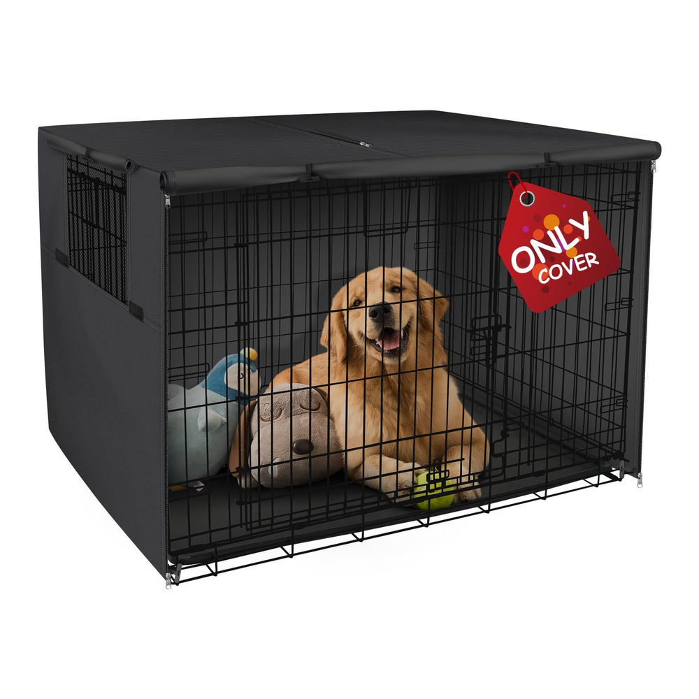 Explore Land crate cover front view providing sunshade protection for 36-inch crates