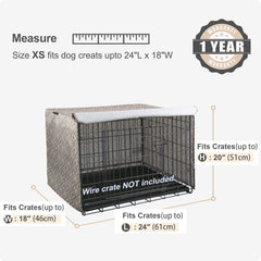 Explore Land crate cover universal fit demonstrates easy integration with most 24-inch wire crates.