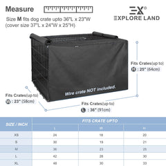 Explore Land dog crate cover lattice closeup highlights durable material