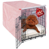 Explore Land pattern dog crate cover fits 24x18x20 inches for a neat crate presentation