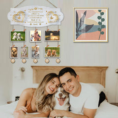 EXQUIDECA memorial board wall mount with sawtooth hanger for easy hanging.