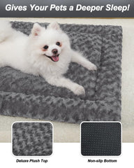 Exsnugy dog bed mat inside a crate for cozy setup