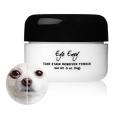 Eye Envy polvo eliminador de manchas de lágrimas para perros y gatos.