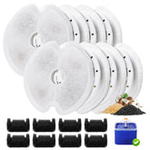 EZMioo cat fountain filters 8-pack packaging keeps replacement filters ready for clean water