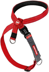 EzyDog Crosscheck front view harness showing secure no-pull control for calmer walks