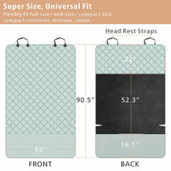 F-color dog cargo liner bumper flap protects bumper from claws.