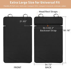 F-color SUV Cargo Liner bumper flap protector guards seats from dog claws.