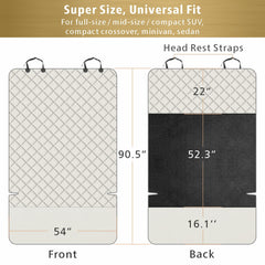 F-color SUV Cargo Liner non-slip net keeps pets steady during drives.