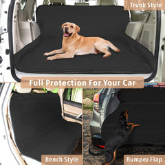 F-color SUV Cargo Liner padded comfort cushions your dog on journeys.