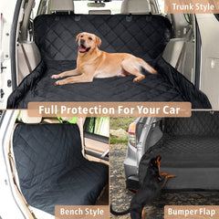 F-color SUV Cargo Liner quilted padding adds comfort on long drives with pets.