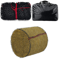 Fabbay hay net round bale net for horses keeps hay tidy in stall.