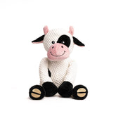 fabdog Floppies small cow toy for interactive play and squeak rewards