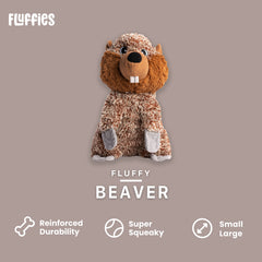 fabdog Fluffies fluffy bunny toy squeak invites interactive fetch and cuddle-time
