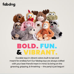 fabdog Fluffies polar bear toy squeak brightens toy box with color