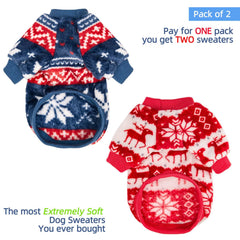 Fabricastle size chart for dog sweaters helping accurate fit.