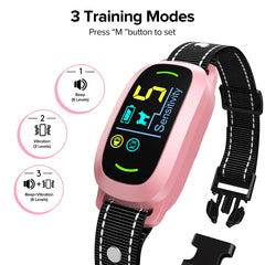 FAFAFROG collar display shows status and power during training sessions
