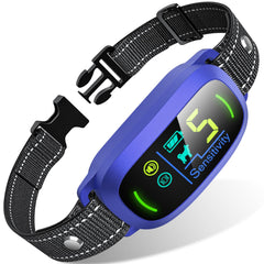 FAFAFROG dog bark collar front view for effective training on walks