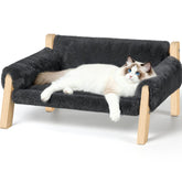 Famidge elevated cat couch cover close-up showing seamless stitching for a tidy pet space