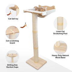 Famifit adjustable posts low, medium, high for customizable cat-height setups