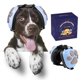 Famikako upgraded dog ear muffs paw-design for noise protection during storms.