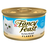 Fancy Feast Flaked Tuna Feast bites close-up showcasing real tuna texture for enticing meals.