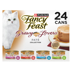 Fancy Feast Gravy Lovers beef pate close-up showing real meat flavor for adult cats