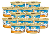 Fancy Feast pate front view shows gourmet texture for appealing meals