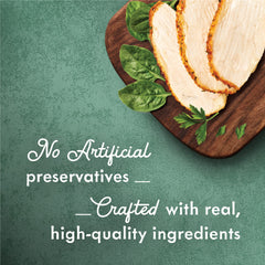Fancy Feast Turkey Florentine ingredients turkey-spinach image emphasizes real turkey and greens.