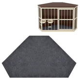 Fanfanwin corner dog crate pad—plush surface for cozy pet comfort.