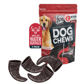 Fang and Claw buffalo horn chew four-pack front view for durable chewing