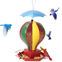Fanosy bird feeder outdoors metal construction resists weather for year-round yard use