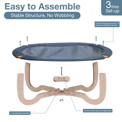 Fantasreen 8-inch elevated design promotes airflow and keeps pets off dusty floors.