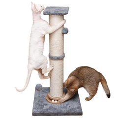 Fantasreen 33-inch cat scratching post with a sturdy square base for stability.